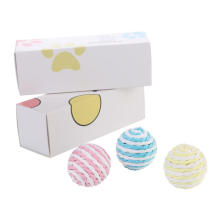 luxury interactive multi-color cat ball toy gift sets